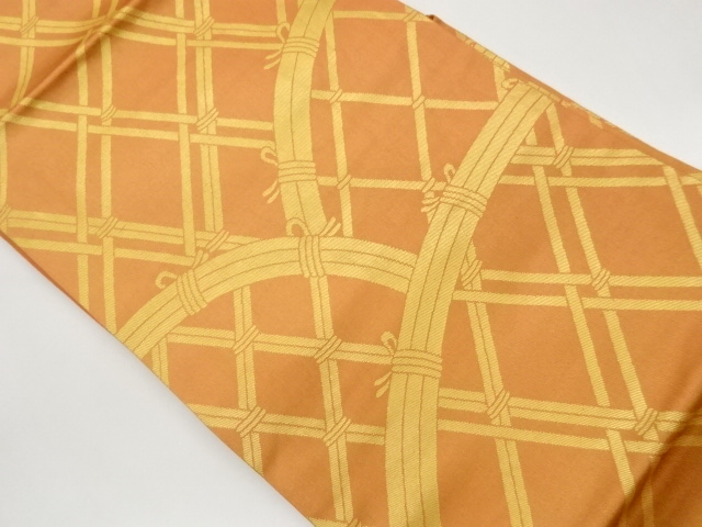 JAPANESE NAGOYA OBI / WOVEN FENCE PATTERN